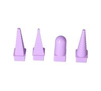 Baxnore 4pcs Paper Quilling Tools Kit set di artigianato fai -da -te con crimpers a forma unica per schede di scrapbooking che produce carta 3D art di plastica viola