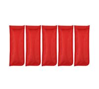 Baxnore 5 Pack Multipurpose Tent Stake Storage Bag, Heavy Duty Oxford Cloth Organizer with Secure Closure for Camping Pegs Nails Accessories, Portable Gear Pouch (Red)
