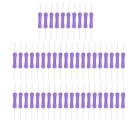 Baxnore 50 pezzi ganci all'uncinetto a doppia estremità manico ergonomico aghi all'uncinetto durevoli impostati per maglioni di maglioni coperte di ferro zincato di plastica 15,8x1