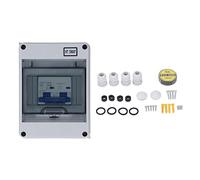 Baxnore 500V DC Circuit Breaker MCB PV Combiner Box with IP65 Protection for Solar Panel System Disconnect Switch Outdoor And Indoor Use