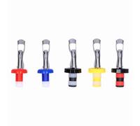 Baxnore 5Pcs Premium Silicone Wine Stoppers Set Airtight Vacuum Sealing Wine Bottle Plugs Corks for Champagne Beer Soda Oil Vinegar Bottles Home Bar Party Essential Multi Color Pla