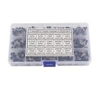 Baxnore 600 pezzi 15 tipi di transistor misti TO92 kit di assortimento componenti elettronici triodo semiconduttore al silicio per la progettazione di circuiti e progetti fai da te