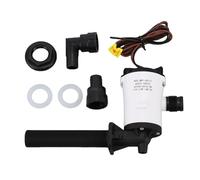 Baxnore 800GPH Pompa per pozzo del vivo Aeratore per serbatoio per esche Pompa di sentina sommergibile per barche Pompa per pesca marina 12V Materiale ABS Pompa per risparmio di pe