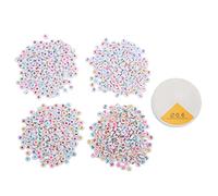 Baxnore 801pcs Lettere colorate perline rotonde Numero di tipo inglese LAVO AMORE CINQUE PERCHIO PER LINEA DELLA LINEA DELLA FACCHI