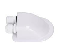 Baxnore ABS Cable Junction Box Solar Panel Double Wire Cable Entry Gland Box for External Power Wiring on RVs Yachts And Concrete Roofs (White)