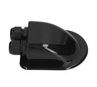Baxnore ABS Cable Junction Box Solar Panel Double Wire Cable Entry Gland Box for External Power Wiring on RVs Yachts And Concrete Roofs (Black)