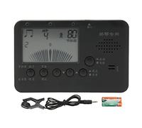 Baxnore Accordatore dulcimer Metronomo Generatore di toni con display LCD Materiale plastico Leggero Piccolo alimentato a batteria per musicisti MT520Y Nero
