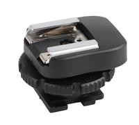 Baxnore Adattatore per slitta calda CSM3 Attacco flash ABS Nero Design compatto leggero e resistente per accessorio di connessione flash esterno per fotocamera videocamera