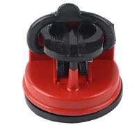 Baxnore Affilacoltelli professionale Affilacoltelli manuale a forbice Strumento per affilare i coltelli in acciaio al tungsteno con ventosa per Chef domestici ABS Resistente Legge (Rossa)