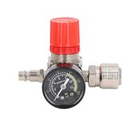 Baxnore Air Compressor Regulator 4 Holes 0 to 180PSI European Air Compressor Pressure Regulator with for Air Compressors and Pneumatic Tools Aluminum Alloy Iron Material