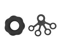 Baxnore Anello per allenatore di forza della mano Anello espansore Anello da tirare per dito Cintura di resistenza per allenamento per dito Esercitatore per mano in silicone per fo (Grigio scuro)