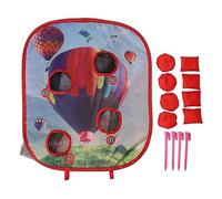 Baxnore BASS BAS BASS GAME PORTATILE COLPRIPIBILE 4 buche cornhole Bounce Bouns Bast Kit di giochi per esterni per la plastica in poliestere da campeggio in campeggio in famiglia