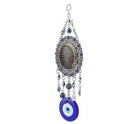 Baxnore Benetta blu islamica Blessing Amuleto muro appeso a mano Protettore per la casa Protettore Muslim Gift Talismano per la decorazione della parete della porta della casa