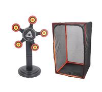 Baxnore Bersaglio con punteggio elettronico Reset Automatico Effetto sonoro Bersaglio Mobile Rotante a 360 Gradi per Gioco di Pratica di Allenamento competitivo con Schermo di Punt