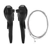 Baxnore Bike freno freno in alluminio in lega manico del freno biciclette con cambio per il cambio per microshift anteriore deragliatore accessori per ciclismo 170 mm x 115 mm 1 pa (2 * 7 velocità)