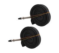 Baxnore Bike Tubo interno 700x23C Butyl Bulla in gomma French Valvola 2 Pacchetto Road Mountain Bicycle Pneumatico Tubo interno durevole Assorbimento di ammortizzatore Ride per for (Ugello del metodo