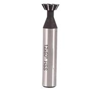 Baxnore Bit router a coo di rondine 12 mm, taglierina a doppio taglio HSS a 60 gradi per lavorazione del legno, materiali in metallo tra cui ghisa, acciaio a carbonio, acciaio in