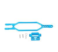Baxnore Blocca batteria RC Lega di alluminio Leggero ad alta resistenza Adattamento preciso Installazione semplice per parti di auto modello BL 2S SLASH 4X4 1/10 RC Set di 2 (Blu)