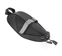 Baxnore Borsa da sella per bici ruota sotto i sacchetti di stoccaggio del sedile in ciclismo forniture in poliestere design riflettente grande capacità per accessori neri