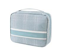 Baxnore Borsa per organizzatore cosmetico Borsa di viaggio per trucco di grande capacità Borsa per trucco in poliestere portatile per donne 21x17x7cm