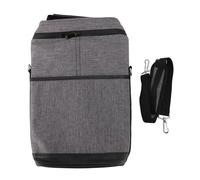 Baxnore Borsa termica premium per vino da 2 bottiglie, borsa termica per vino, a prova di perdite, con tracolla regolabile, per picnic, viaggi e avventure all'aria aperta, struttur (Grigio)