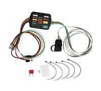 Baxnore Cablaggio per rimorchio a 4 pin 56161 Fanali posteriori per traino Kit indicatori di direzione freno Plug and Play per copertura antipolvere in gomma ABS 2005 2010