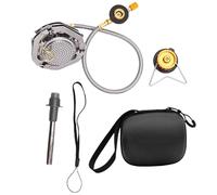 Baxnore Campeggio portatile pieghevole antivento con accensione a pulsante Bruciatore ad alta efficienza per cucinare all'aperto Zaino in spalla Costruzione in acciaio per picnic