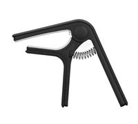 Baxnore Capotasto per chitarra Robusto design a molla in ABS Pressione uniforme Funzionamento semplice per chitarra Ukulele Basso Banjo Mandolino per musicisti principianti Stile (Nera)