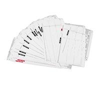 Baxnore Carte di punzonatura dei fiori della macchina per maglieria set professionale precisione morbida resistente no 1 20 accessori in plastica per uso domestico