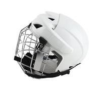 Baxnore Casco da hockey per ragazzi combinato con gabbia, equipaggiamento protettivo durevole, guscio in ABS, imbottitura in EVA per sport di hockey su ghiaccio (M)