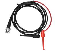 Baxnore Cavo di prova BNC Cavo a doppio gancio di prova Cavo coassiale da 50 Ohm per oscilloscopio Manutenzione del veicolo Test elettrico Sonda in rame PVC da 100 cm