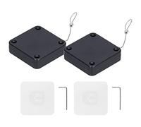 Baxnore Chiudiporta automatico Sensore Punzone Multifunzionale 800G Tirare Forte Forza di Trazione Usura Durevole ABS Acciaio Inossidabile per Home Office 2 Pezzi