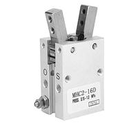 Baxnore Cilindro di presa pneumatica, pinza di tipo parallelo, sostituzione della pinza pneumatica resistente all'usura, cilindro pneumatico a dito per l'automazione industriale (MHC2-16D)