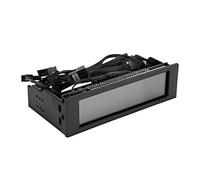Baxnore Controller ventola computer con sensore temperatura CPU 5 controllo velocità ventola Pannello display LCD grande per raffreddamento PC Drive Bay Modalità manuale automatica