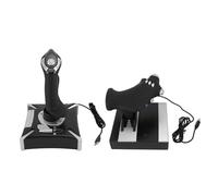 Baxnore Controlli simulatore di volo con vibrazione simulata acceleratore Timone 3 modalità Flight Stick Flight Simulator Controller Joystick per PC da gioco 7 8 10 11 Joystick ABS