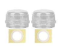 Baxnore Coperture per fornelli a gas 2pcs, PP Guardie manopole per cottura resistenti al calore per cucina domestica, protezione da 6,2x4 cm di manopola universale (Trasparente)