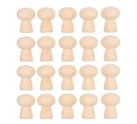 Baxnore Corpi di bambola piolo in legno incompiuto, spazi artigianali a forma di testa di funghi, kit di progetti artistici, materiali di gioco sensoriale in classe per dipingere l