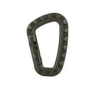 Baxnore D Forma Carabinatore pesante clip rapida con fibbia per alpinismo in acciaio in plastica ad alta resistenza per campeggio escursionistici escursionisti dell'esercito verde