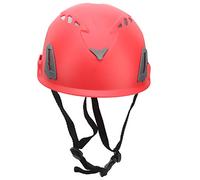 Baxnore D8 Casco da arrampicata su roccia Casco di sicurezza per esterni Casco regolabile per alpinismo PP Materiale EPP Casco protettivo leggero con manopola di regolazione 56 62 (Rossa)