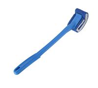 Baxnore Detergente per scopino per WC, design morbido e curvo, strumento per la pulizia del bagno, nessun detersivo richiesto per l'uso in salone domestico, materiale in fibra PP (Blu)