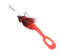 Baxnore Esca morbida da pesca Esca artificiale in silicone con coda a forchetta per ratto per la pesca d'altura in acqua salata