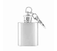 Baxnore Fask whisky in acciaio in acciaio whisky portatile bottiglia portachiavi contenitore liquore tascabile per regali da viaggio in campeggio esterno 1 once 304 design compatto