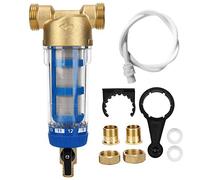 Baxnore Filtro per l'acqua a sedimenti spin down riutilizzabile 50 micron G1 MNPT G3/4 FNPT Filettature per tutta la casa di depurazione dell'acqua Pre filtro di prima fase per ca