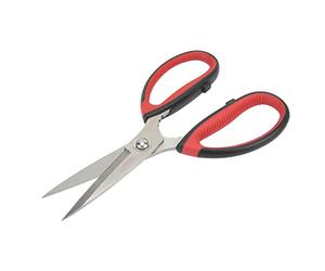 Baxnore Forbici da cucina professionali in acciaio inossidabile resistente, design asimmetrico, impugnatura ergonomica, forbici multiuso per alimenti, ideali per cucinare, ufficio