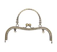 Baxnore Frame della borsa M Manico in metallo in rilievo a forma di M per saccheggio Accessori sartoriali Accessori taili borse chiusura hardware Materiali in ferro 20,5 5 cm