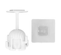 Baxnore Ganci da parete Ganci decorativi girevoli impermeabili per appendere con forte adesivo Ganci bidirezionali per cucina Bagno Soggiorno Materiale ABS Gancio esteso da 20 mm (Bianco)