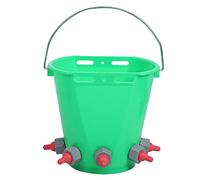 Baxnore HL MP69 Tettarelle Multiple in plastica Secchio per Alimentazione del Latte per Agnello ad Alta capacità da 8 Litri con Scala e valvola di ritegno per bovini o Ovini Alimen (Modello a Cinque