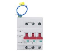 Baxnore Interruttore automatico 3P intelligente Controllo PC Interruttore AC400V in miniatura di livello industriale per fabbriche Officine Materiale PC ignifugo (100A)