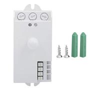 Baxnore Interruttore del sensore di movimento a microonde TDL1913 5,8 GHz AC85250V Sensore intelligente per montaggio a parete in PVC bianco puro per accessori di controllo dell'au