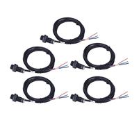 Baxnore Interruttore sensore effetto Hall 5 pezzi NPN normalmente aperto 10 mm distanza di rilevamento DC 5 V 30 V Sensore di prossimità per misurazione della posizione del pistone